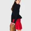 Cardigan con peplo in vita Cardigan con peplo in vita