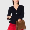 M Bag con frange in pelle scamosciata M Bag con frange in pelle scamosciata