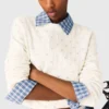 Cardigan con strass sul davanti Cardigan con strass sul davanti
