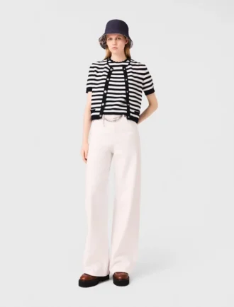 Cardigan corto all’uncinetto