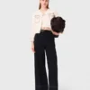 Cardigan corto con impunture