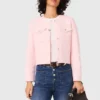 Cardigan corto con impunture Cardigan corto con impunture