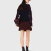 Cardigan corto con motivo argyle Cardigan corto con motivo argyle