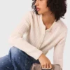 Cardigan in maglia con collo rimovibile Cardigan in maglia con collo rimovibile