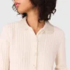 Cardigan in maglia con collo rimovibile Cardigan in maglia con collo rimovibile