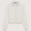 Cardigan in maglia con collo rimovibile Cardigan in maglia con collo rimovibile