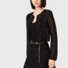 Cardigan in maglia con strass Cardigan in maglia con strass