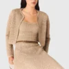 Cardigan in maglia con strass