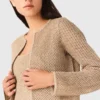 Cardigan in maglia con strass