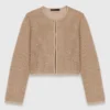 Cardigan in maglia con strass