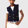 Cardigan in maglia polo