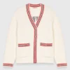 Cardigan lungo ricamato