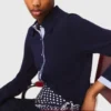 Cardigan polo con bordi rimovibili