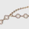 Cintura a catena Clover bicolore