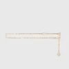 Cintura a catena con logo Clover