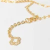 Cintura a catena con logo Clover