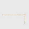 Cintura a catena con logo Clover