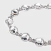 Cintura a catena con strass