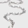 Cintura a catena con strass