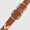 Cintura in pelle con doppia fibbia Cintura in pelle con doppia fibbia