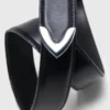 Cintura in pelle liscia