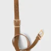 Cintura in pelle scamosciata con doppia fibbia Cintura in pelle scamosciata con doppia fibbia