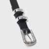 Cintura sottile con fibbia con strass Cintura sottile con fibbia con strass
