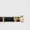 Cintura sottile in pelle con fibbia a forma di leone Cintura sottile in pelle con fibbia a forma di leone