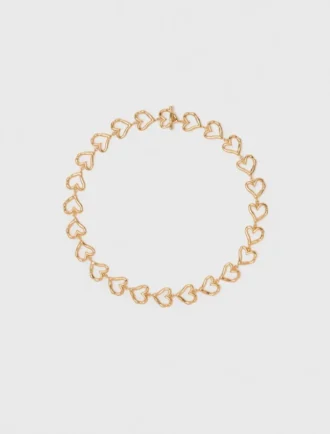 Collana con cuore placcato oro