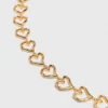 Collana con cuore placcato oro