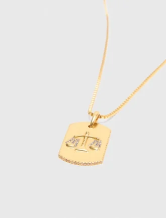 Collana con medaglietta del segno zodiacale