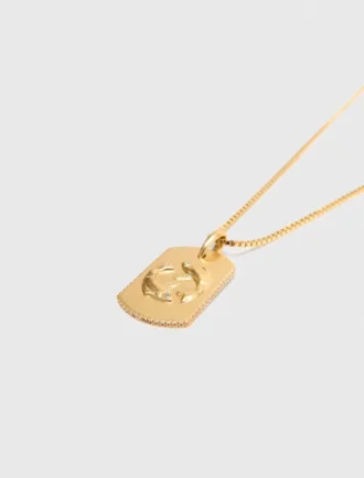 Collana con medaglietta del segno zodiacale