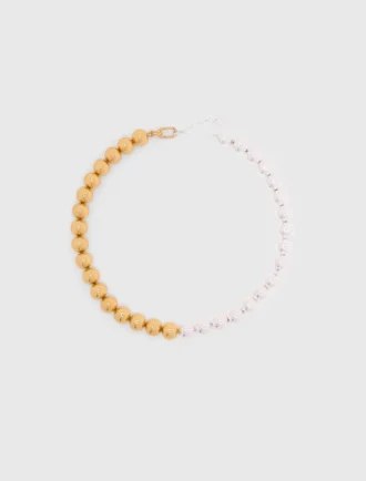 Collana di perle bicolore