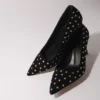 Décolleté con punta a punta e strass Décolleté con punta a punta e strass