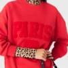 Felpa con scritta Paris New York Felpa con scritta Paris New York