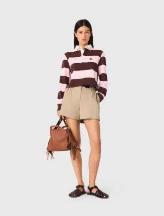 Felpa polo a righe Felpa polo a righe