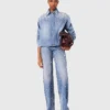 Giacca a camicia in denim