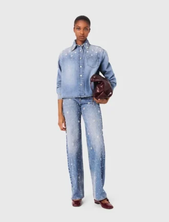 Giacca a camicia in denim