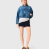 Giacca bomber in denim Giacca bomber in denim