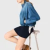 Giacca bomber in denim Giacca bomber in denim