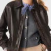 Giacca corta in pelle Giacca corta in pelle