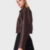 Giacca corta in pelle vintage Giacca corta in pelle vintage