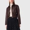 Giacca corta in pelle vintage Giacca corta in pelle vintage