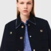 Giacca corta in tweed, colletto rimovibile Giacca corta in tweed, colletto rimovibile