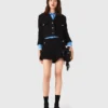 Giacca corta in tweed con strass Giacca corta in tweed con strass