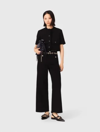 Giacca corta in tweed lucido Giacca corta in tweed lucido