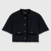 Giacca corta in tweed lucido