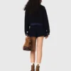 Giacca in bouclé e denim