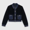 Giacca in bouclé e denim