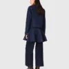 Giacca in denim con ecopelle Giacca in denim con ecopelle